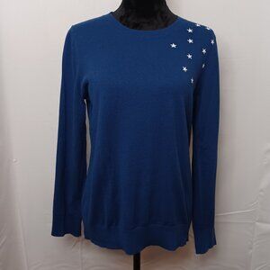 Women's Banana Republic Blue Star Sweater‎ Size Medium